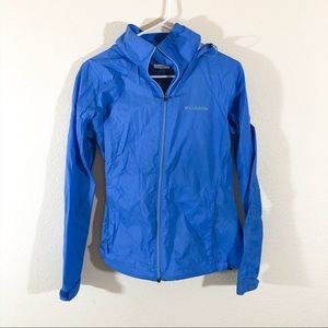 Columbia light blue rain coat size medium